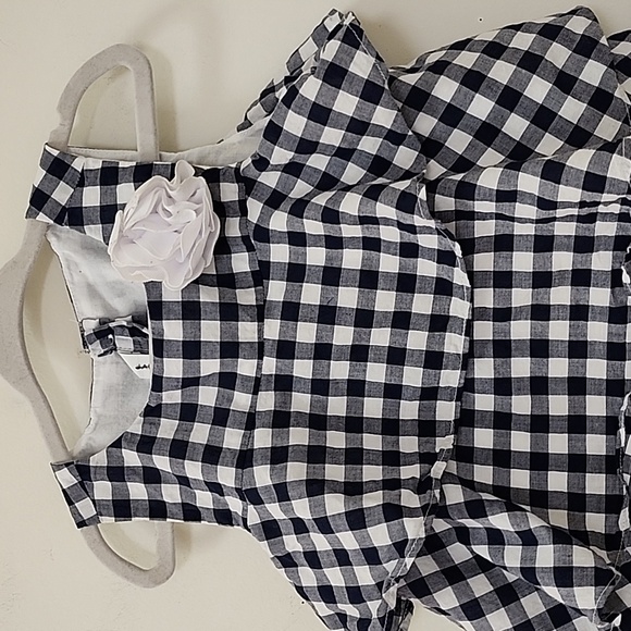 Janie & Jack Gingham Tiered Ruffle Dress Size 3 - Picture 4 of 16